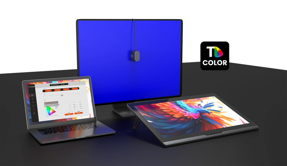 DIGIDRAW Turing 19 Pro D1901T professional TD-Color Master calibration kit for precise color accuracy across laptop, monitor, and drawing tablet.