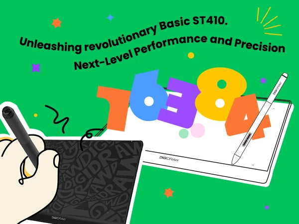 DIGIDRAW Turing Basic S T410 next-level performance and precision with 16384 pressure levels and ultra-smooth tilt support