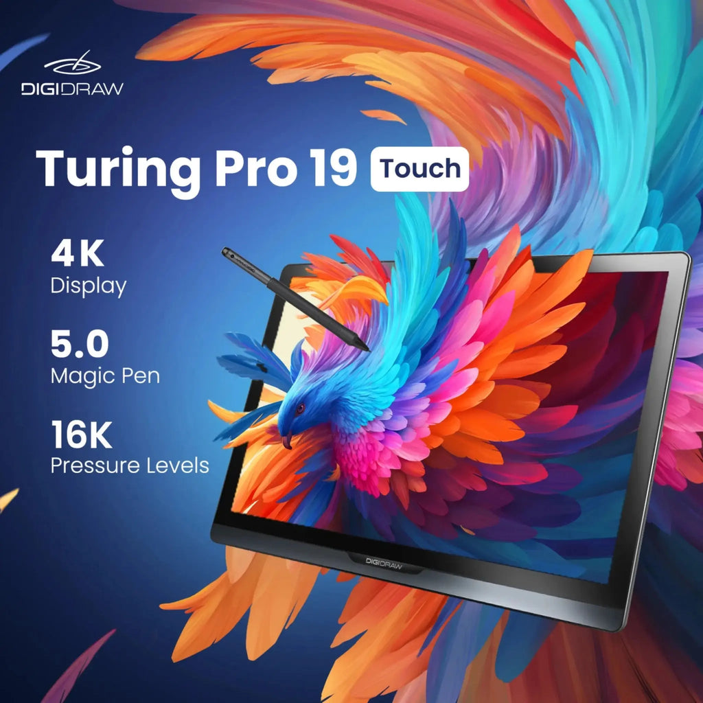 DIGIDRAW-DIGIDRAW Turing 19 Pro 18.4" 4K Touch Pen Display