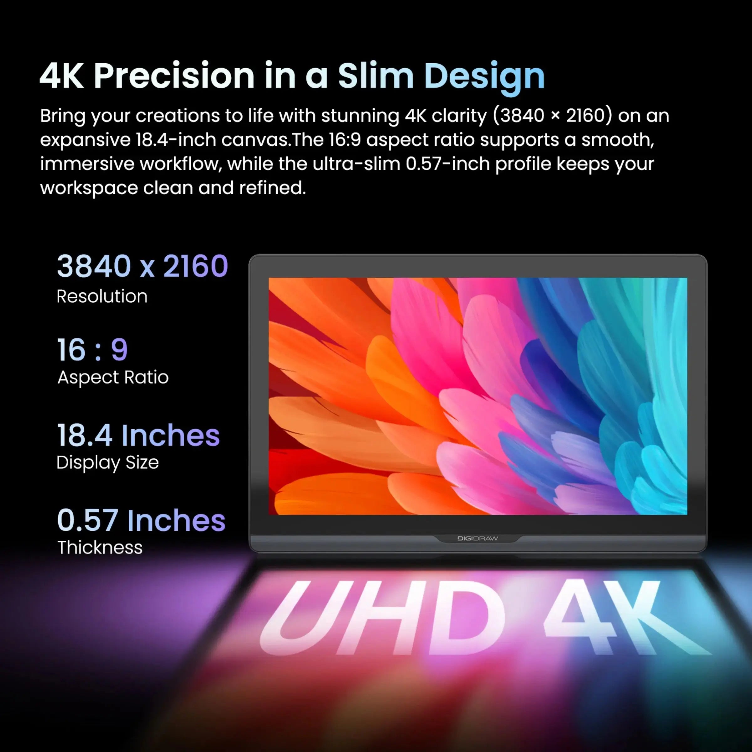 DIGIDRAW Turing 19 Pro 18.4" 4K Touch Pen Display